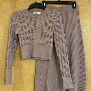 2 piece sweater dress